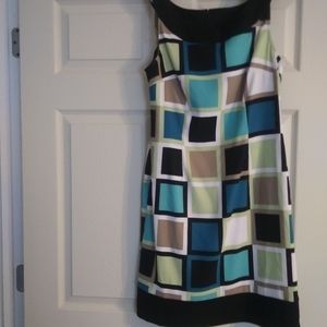 Connected Apparel Block Design Dress